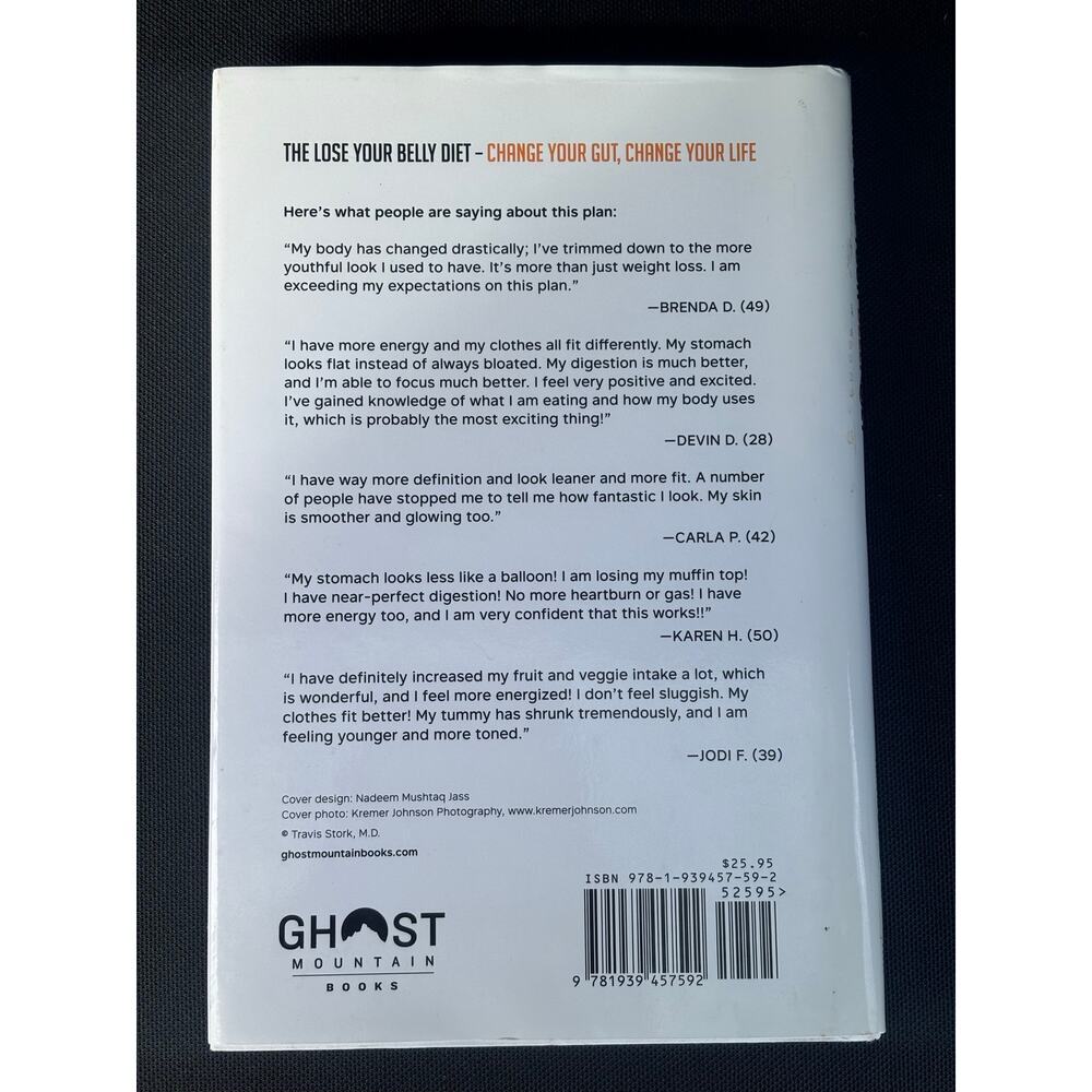 Lose Your Belly Diet Travis Stork Hardcover Health Gut Diet Book Recipes - Picture 2 of 2